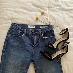 Pacsun Vintage Icon Raw Hem Cropped Jeans